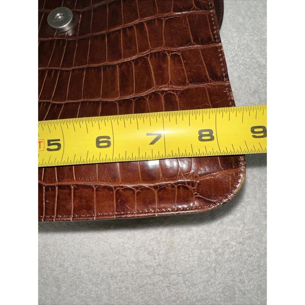 Vintage Fossil 75082 Brown Leather Small Crossbody Shoulder Bag Purse - Picture 9 of 10